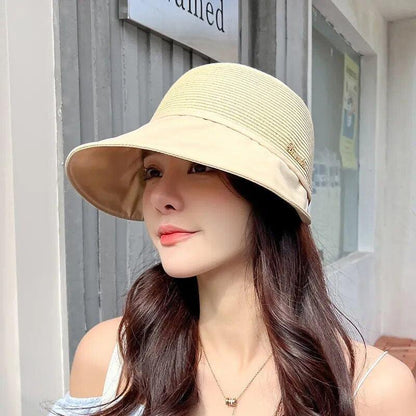 (Promoção Compre 1 Leve 2) Boné Estilo Sombreiro Soleil Charme™ - Seu Toque Elegante para Dias Ensolarados de Primavera e Verão!