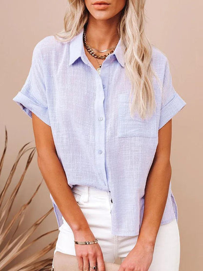 [COMPRE 1 E LEVE 3] Camisa Alvorada™ em Linho de Algodão / A Peça Essencial do Verão para a Mulher Decidida e Sofisticada!