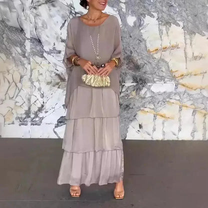 Vestido Filadélfia™ com Efeito em Camadas / A Marca da Sofisticação Descomplicada!