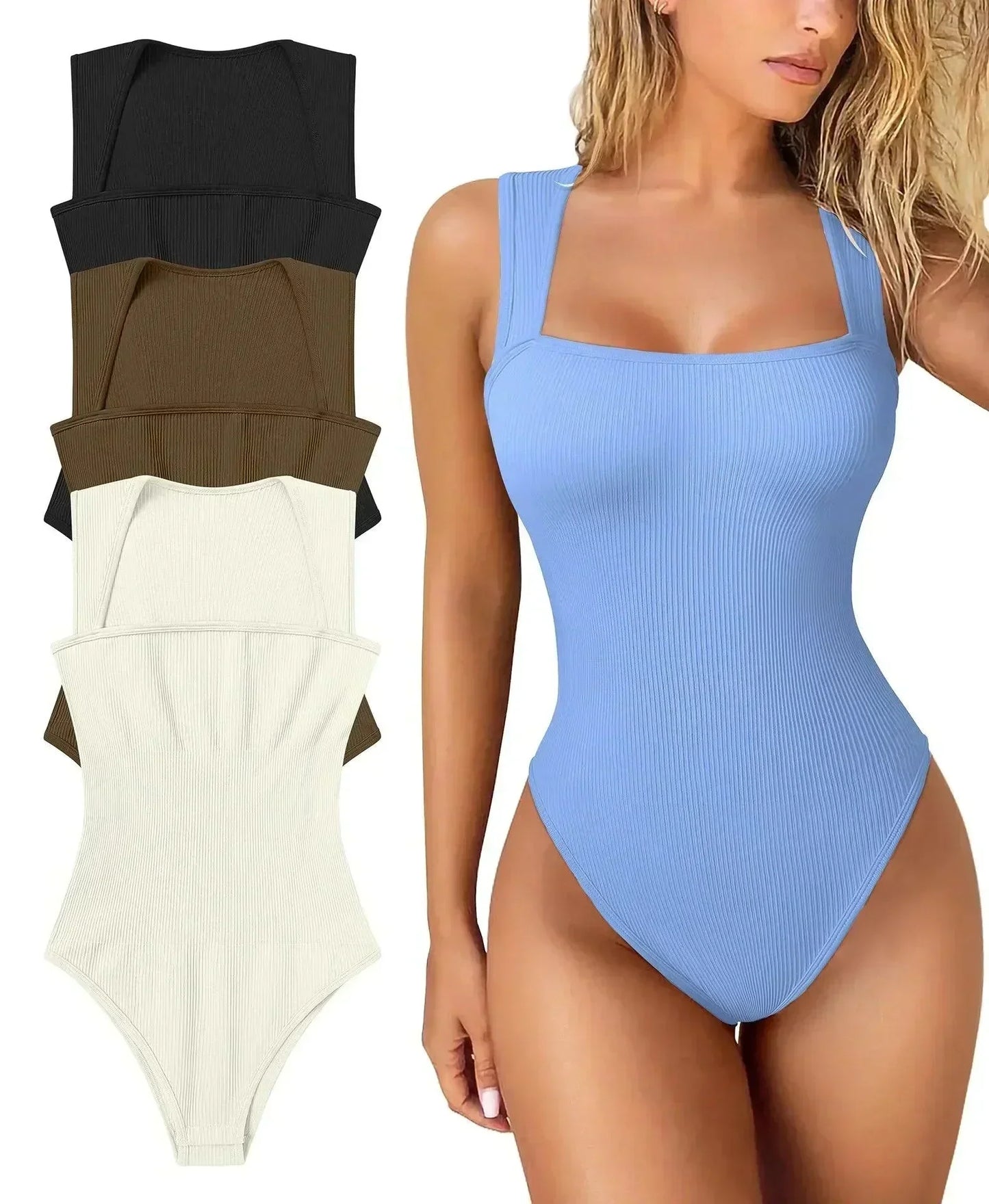 (Super Promo: Compre 2 e Leve 3) Body Evelyn™ com Efeito Modelador de Alta Compressão / Prende e Modela As Temidas Gordurinhas que Toda Mulher Odeia!