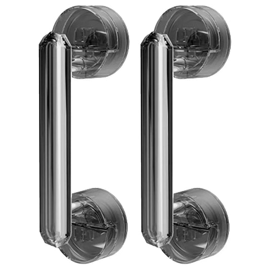 Maçaneta de Vidro Modern Lar™ com Ventosas SuperFix / Segurança e Praticidade para Portas de Vidro e Suporte para Idosos!
