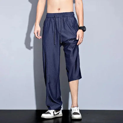 Calça Jeans Masculina SubZero™ em Algodão com Tecnologia Resfriadora / Conforto Máximo Até nos Dias Mais Quentes