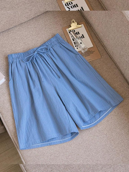 (Promoção Compre 2 e Leve 3) Shorts Veraneio Linho e Algodão: Frescor em Dobro & Estilo Casual!