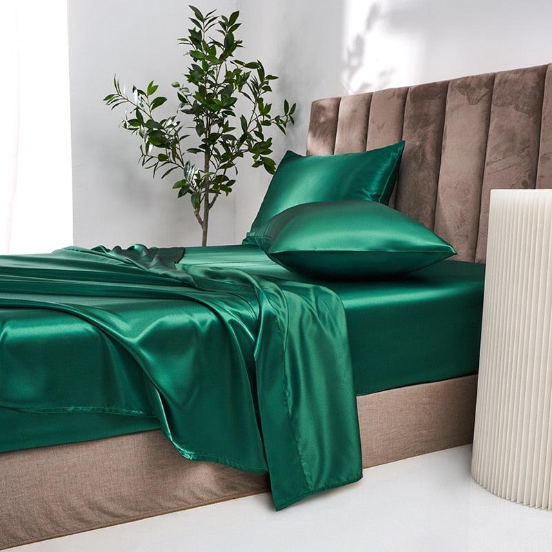 Jogo de Cama em Cetim 4 pçs - LuxorSilk / Onde o Luxo Encontra o Conforto!