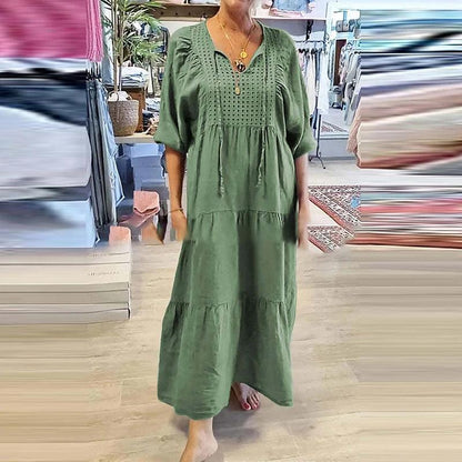 Vestido Brisa da Praia™ em Viscose Extra Leve / Encante-se com Leveza e Conforto que Te Abraçam em Qualquer Ocasião!
