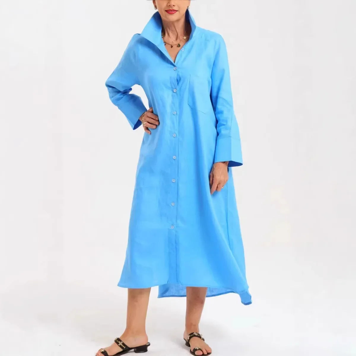 Vestido Arthea™ com Corte Clean e Toque Refinado