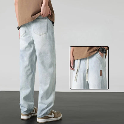 Calça Jeans Toronto™ com Ajuste em Cordão e Caimento Solto