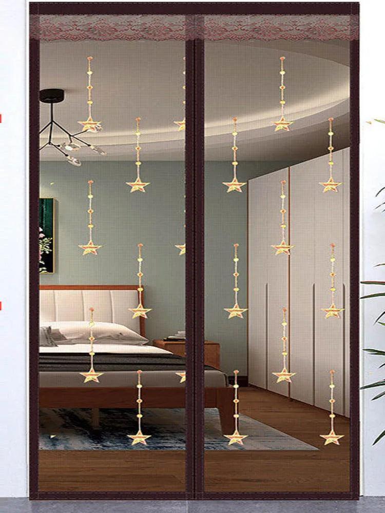 Cortina de Porta Magnética Modern Lar™ Fechamento Automático e Instalação sem Furos/ Diga Adeus aos Mosquitos e Mantenha Seu Ambiente Arejado e Livre de Pragas!