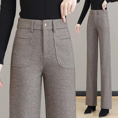 (Cinto Exclusivo de Brinde) Calça Santorini™ Alfaiataria Fina com Caimento Perfeito / Elegância Social para Qualquer Ocasião!