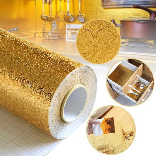 [COMPRE 2 E LEVE 4 ROLOS] Papel Adesivo de Cozinha Modern House™  Deluxe / À Prova d'Água e Óleo, Elegância e Proteção para sua Cozinha!