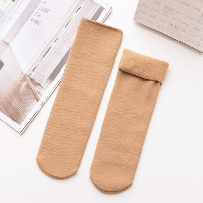 Kit com 5 Pares de Meias Térmicas Leonor™ com Interna em Veludo / Dê Adeus ao Frios nos Pés!