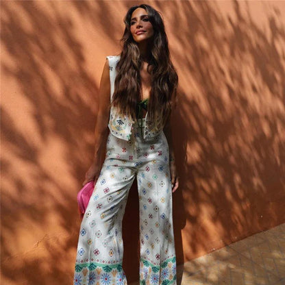 Conjunto Gorete: Versatilidade Floral para Todas as Ocasiões