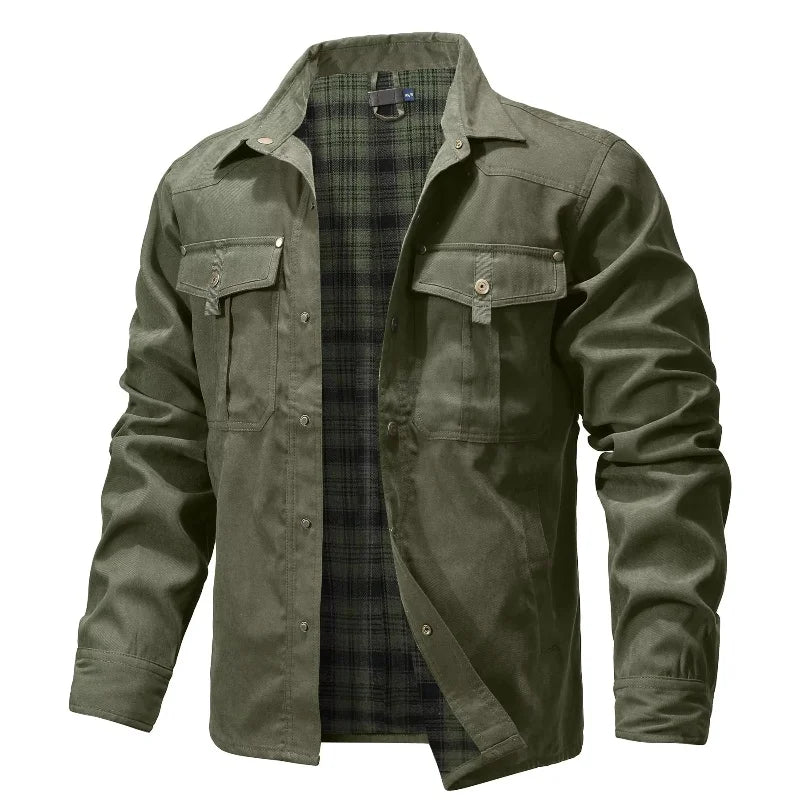 Jaqueta Ironwood™ Estilo Overshirt Com Forro Interior Xadrez