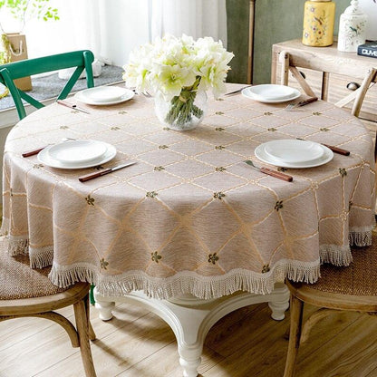 Toalha de Mesa Elegance a Prova d'água e Óleo feita em Algodão e Linho