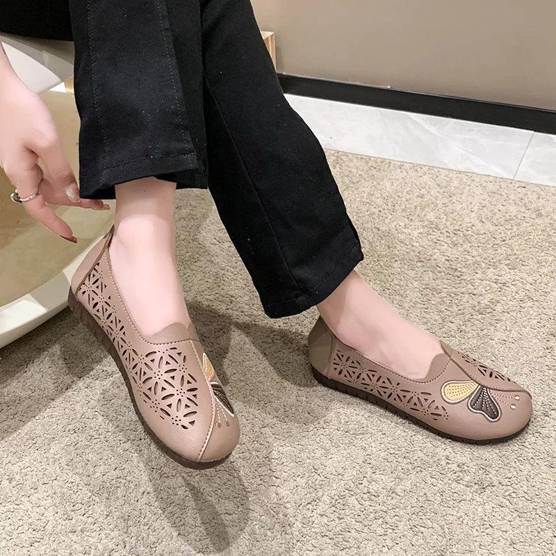 Sapatilhas Thalia™ com Estilo Vazado / Pura Elegância e Conforto Prático