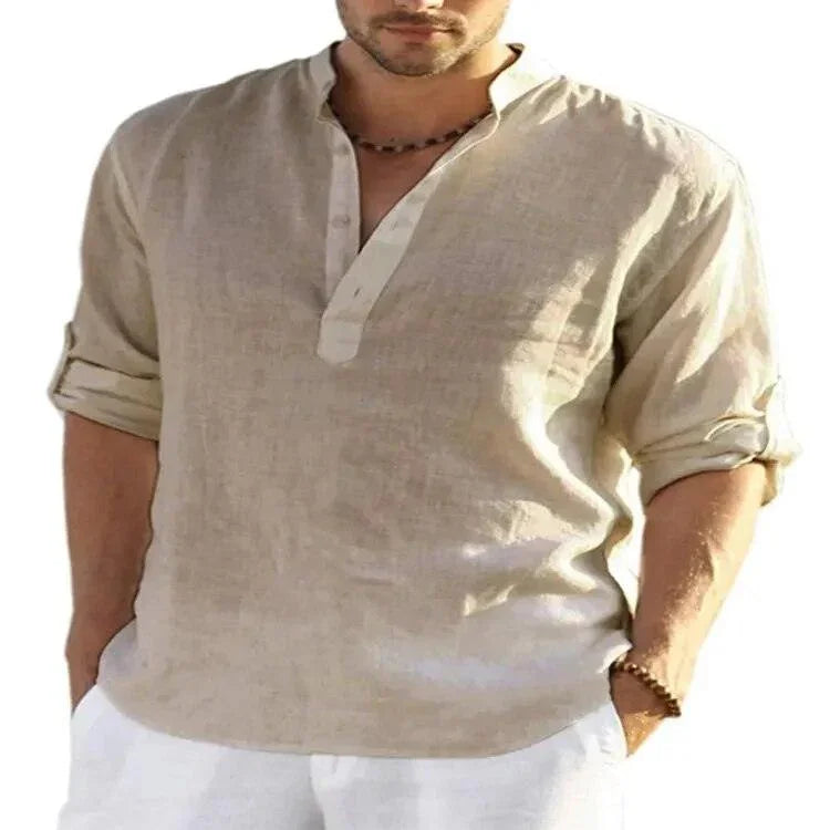 Camisa Em Linho Alto Padrão - Classe A / Toque de Sofisticação Que Seu Guarda Roupas Merece!