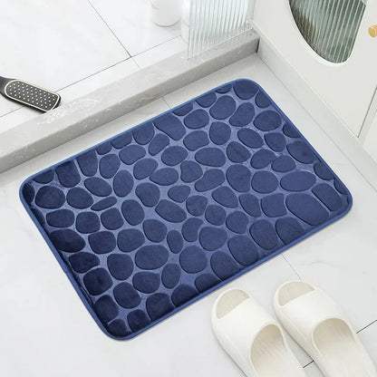 Tapete Antiderrapante PedraLux™ com Design de Pedras / Conforto, Elegância e Funcionalidade para Seu Ambiente!