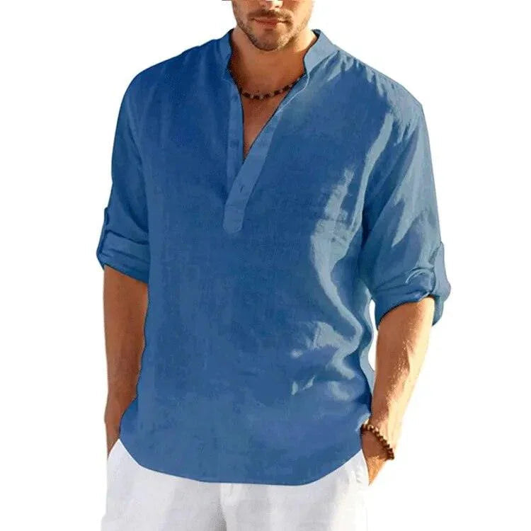 Camisa Em Linho Alto Padrão - Classe A / Toque de Sofisticação Que Seu Guarda Roupas Merece!
