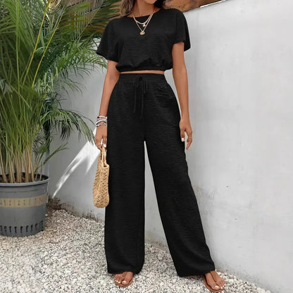 Conjunto Aurelisse™ em Linho de Algodão com Caimento Leve