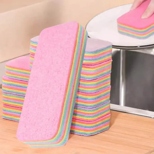 Esponja Multicolorida Modern Lar™ com Camadas Absorventes e Torção Fácil / Eficiência e Higiene em Cada Lavada!