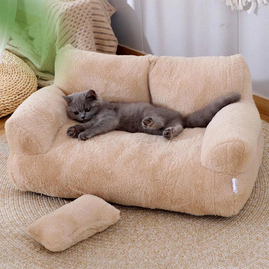Sofá Pet Modern House™ em Pelúcia Premium / Conforto e Elegância para Seu Pet Descansar com Estilo!