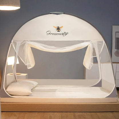 Mosquiteiro Santorini™ Luxo Suave / O Refúgio Premium e Respirável que Você Precisa!