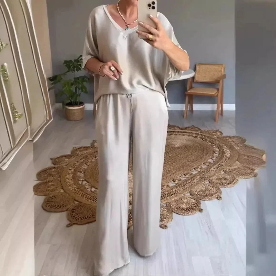 Conjunto Dubai™ em Cetim Luxuoso / Brilho, Conforto e Sofisticação para Cada Ocasião!