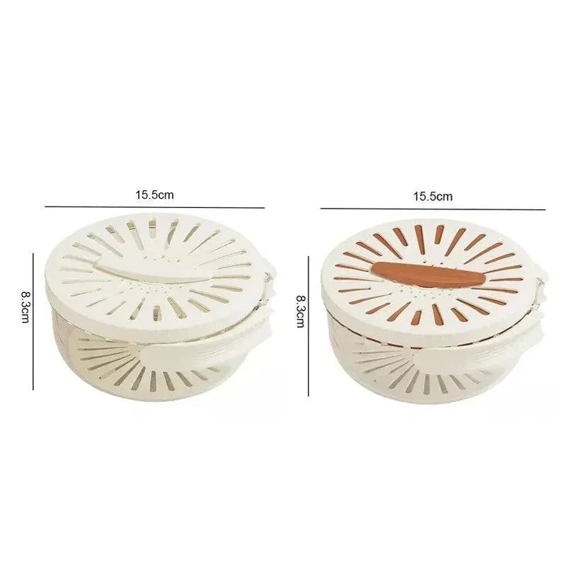 (Compre 1 e Leve 2) Escorredor Modern Lar™ 2 em 1 com Sistema DrenoFlex / Mantenha Seus Alimentos Frescos e Armazenados sem Desperdício!