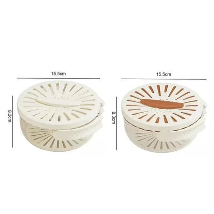 (Compre 1 e Leve 2) Escorredor Modern Lar™ 2 em 1 com Sistema DrenoFlex / Mantenha Seus Alimentos Frescos e Armazenados sem Desperdício!