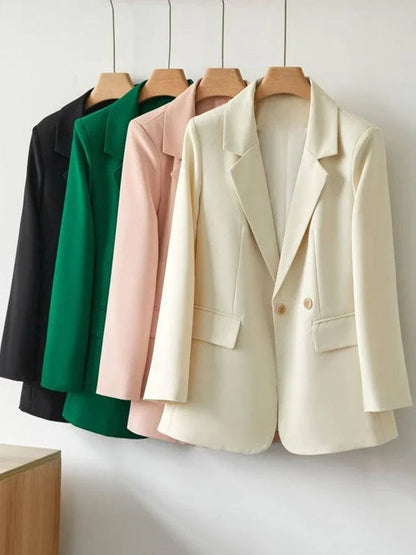 Novo Blazer Casual Chic Feminino - Elegância Minimalista Que Inspira!