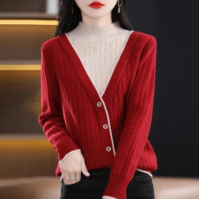 Suéter TricotChic™ Versátil 2 em 1 / O Charme de Duas Peças, a Simplicidade de Um!