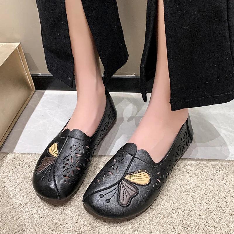 Sapatilhas Thalia™ com Estilo Vazado / Pura Elegância e Conforto Prático