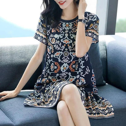 Vestido Esther™ Estilo Boêmio / Caimento Leve e Estilo Despojado para o seu Dia a Dia!