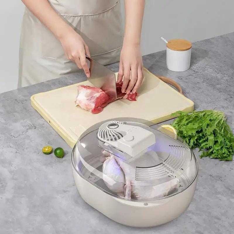 Placa DescongelaFácil UV™ - Descongelamento Rápido e Seguro para Cozinhar Sem Espera!