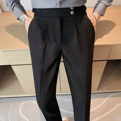 Calça Lorde Urbano™ em Alfaiataria Premium com Regulagem Lateral / Estilo Sério e Impecável para Homens de Presença!