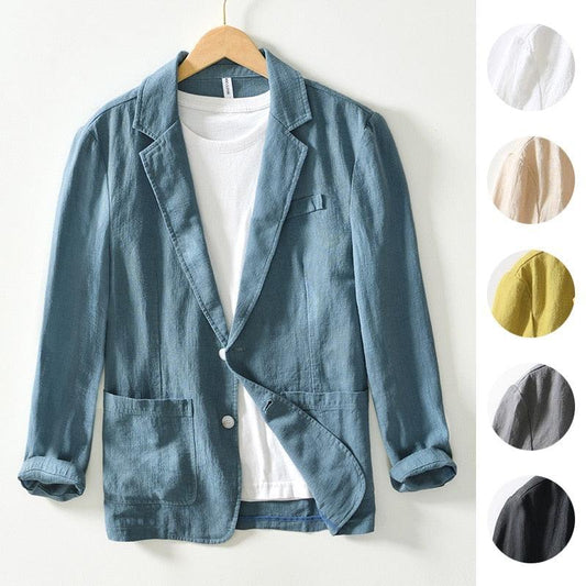 Blazer Masculino em Algodão e Linho - George / Estilo e Conforto se Encontram em Nosso Mais Novo Blazer George!