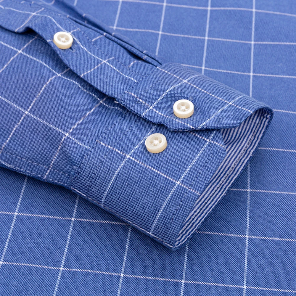 Camisa Gaspard™ em Algodão Respirável e Padronagem Xadrez / Elegância Clássica para Todas as Ocasiões