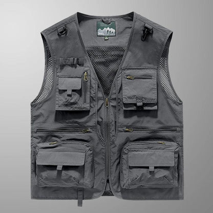 Colete Americano Maverick™ com Visual Tático Urbano e Multi-Bolsos /O Equilíbrio Entre Funcionalidade, Estilo e Presença Masculina.