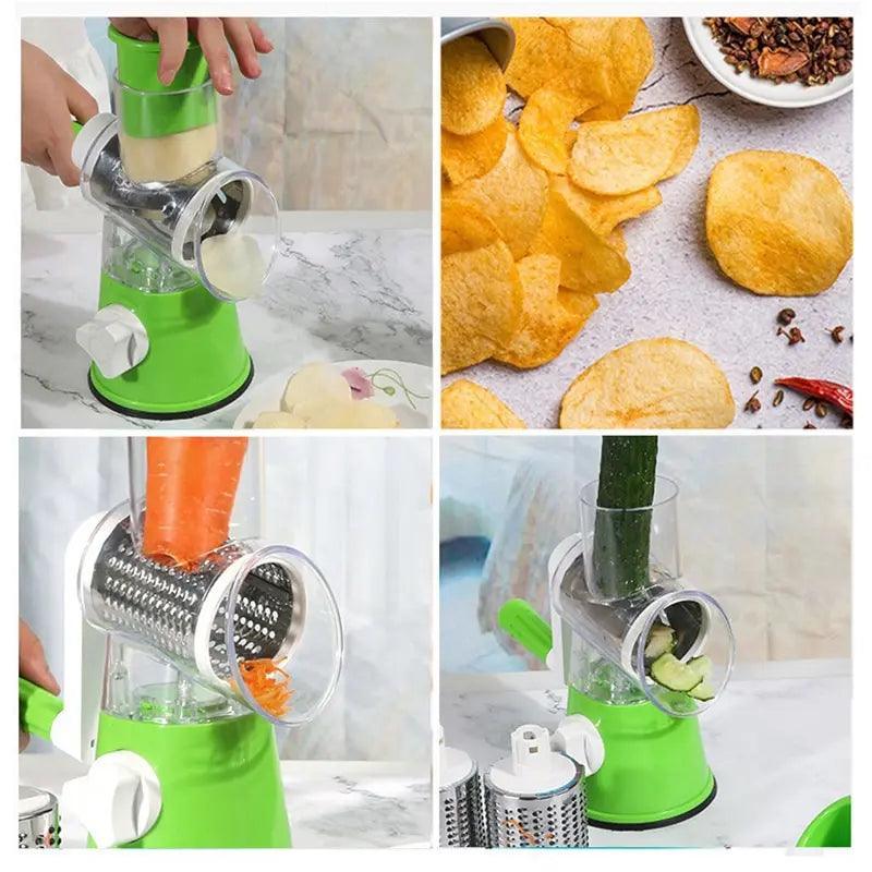 Novo Fatiador de Legumes Multifuncional CortaFácil™