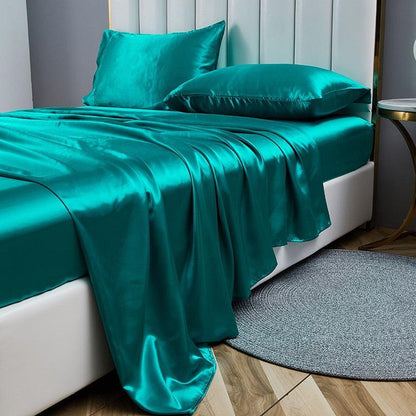Jogo de Cama em Cetim 4 pçs - LuxorSilk / Onde o Luxo Encontra o Conforto!