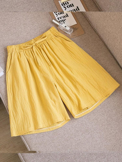 (Promoção Compre 2 e Leve 3) Shorts Veraneio Linho e Algodão: Frescor em Dobro & Estilo Casual!