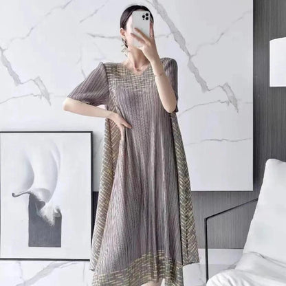 Vestido Vegas™ Elegance Flow / A Elegância Plissada com Leveza Incomparável!