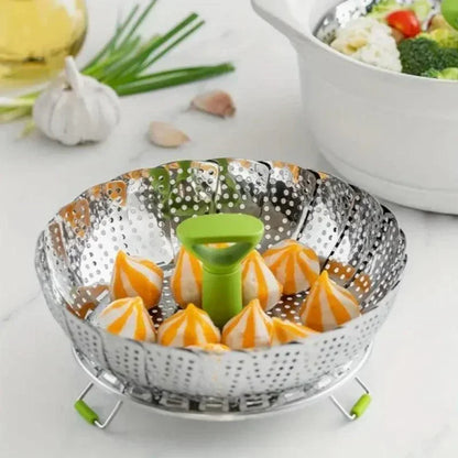 Kit de 2 Bandejas Vaporizadoras Modern House™  / Perfeita para Cozinhar no Vapor com Sabor e Saúde!