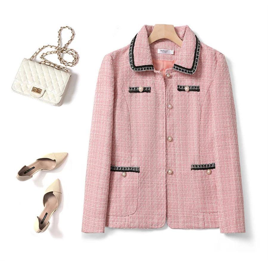 Casaquinho Francês Camille™ Estilo Blazer em Algodão / Sofisticação, Conforto e Elegância para o Inverno 2024!