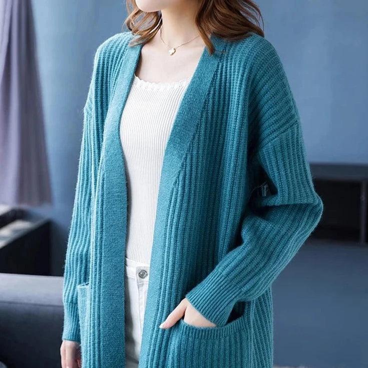Casaco Estilo Cardigan Matilde™ em Tricot / Sofisticação e Aconchego para Todos os Momentos!