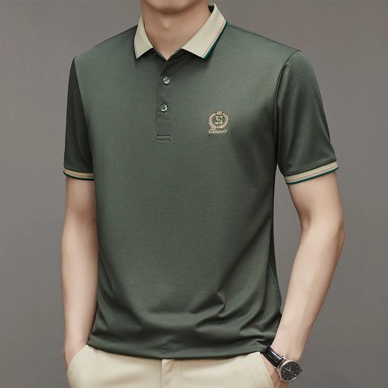 Camiseta Polo Hero Classic™ Luxo Casual / Elegância e Conforto para o Seu Dia a Dia!