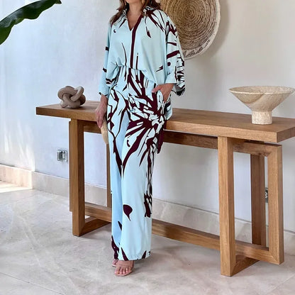 Conjunto Arabela™ em Popelina com Estampa Moderna / Liberdade, Estilo e Personalidade em Uma Só Peça!
