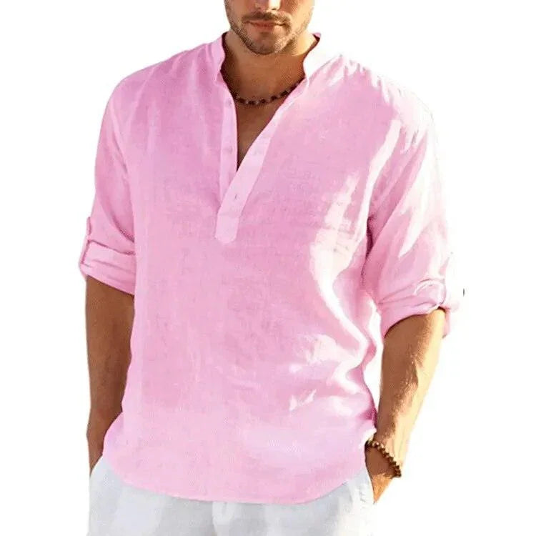 Camisa Em Linho Alto Padrão - Classe A / Toque de Sofisticação Que Seu Guarda Roupas Merece!