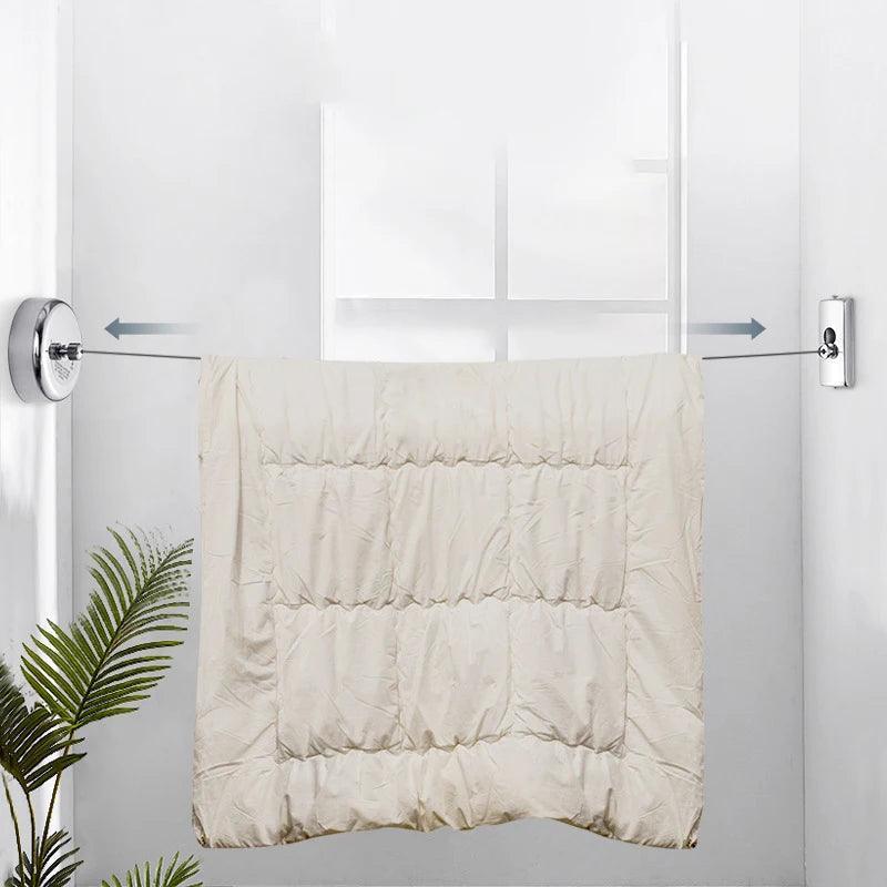 Varal Retrátil Modern Lar™ com Fio de Aço Super Resistente / Eficiência, Economia e Praticidade para Secagem Perfeita!