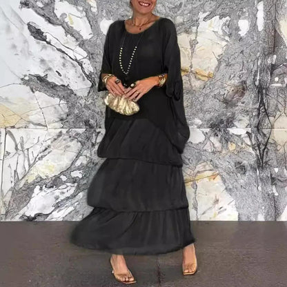 Vestido Filadélfia™ com Efeito em Camadas / A Marca da Sofisticação Descomplicada!
